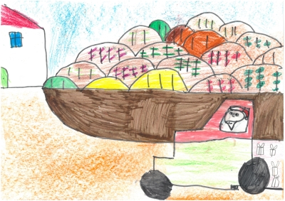 "La Navidad en el tractor" de Dario Menéndez. 8 años
