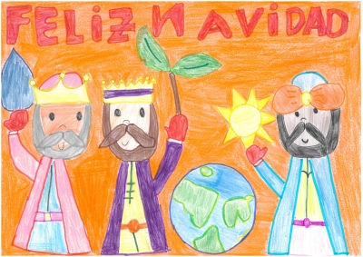 "Los Reyes Magos de la agricultura" de Candela Sarvisé, 8 años