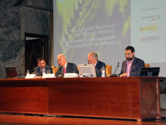 Inauguración de la II Jornada Nacional del Seguro Agrario. Alianza Agroalimentaria Aragonesa
