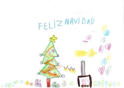 "Feliz Navidad" de Inés Menéndez. 5 años