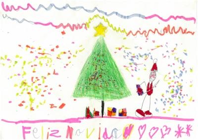 "Una Navidad llena de regalos" de Lucía de Partearroyo, 6 años