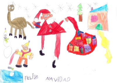 "Feliz Navidad" de Elena Romero, 5 años