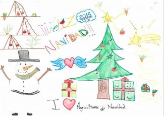 "I love Agricultores y Navidad" de Claudia Simón