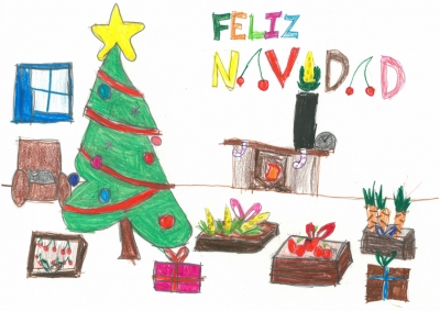"Papá Nöel nos trae regalos saludables" Marina Cano, 7 años