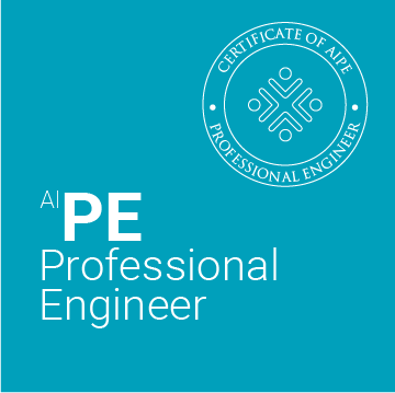 AIPE. Professional Engineer. Colegio Ingenieros Agrónomos de Aragón, Navarra y País Vasco