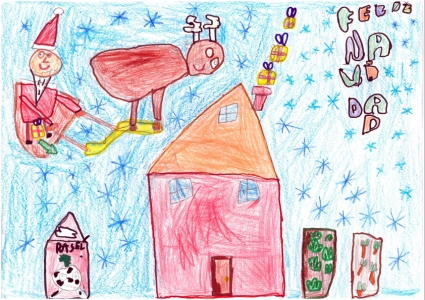 "Los campos de la Navidad" Diego Oliván, 6 años