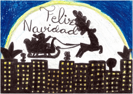 "La sombra de la Navidad" Ana Domínguez, 10 años