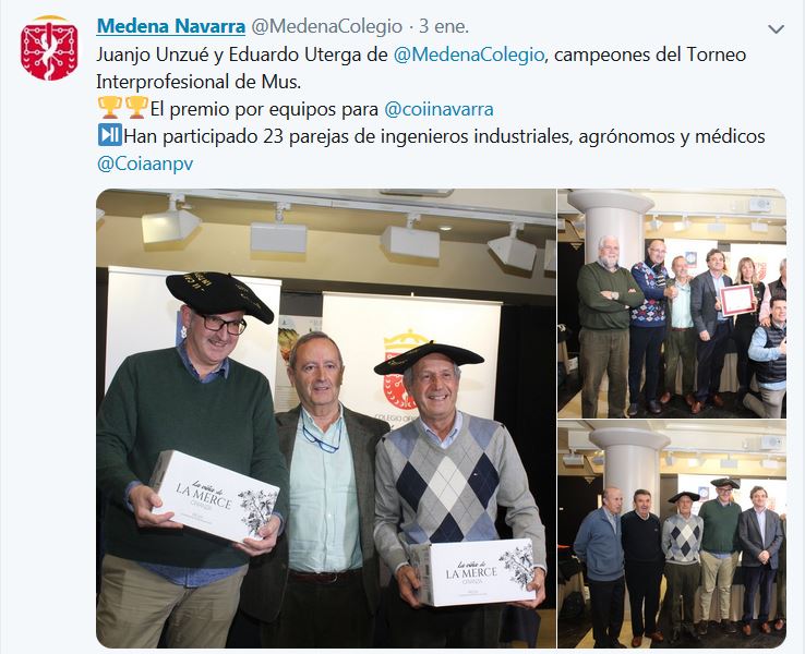 imagen del Twitter del Colegio de Médicos de Navarra @MedenaColegio 